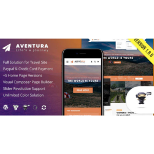 Aventura – Travel Tour Booking System WordPress Theme 1