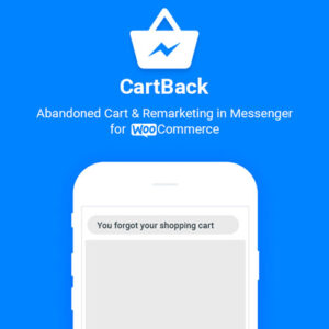 CartBack WooCommerce Abandoned Cart Remarketing in Facebook Messenger