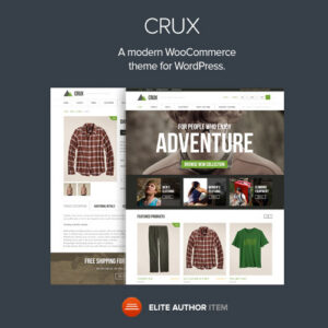 Crux A modern and lightweight WooCommerce theme