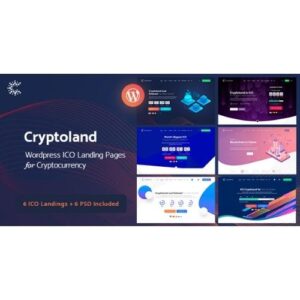Crypto land Crypto Currency Landing Page WordPress Theme