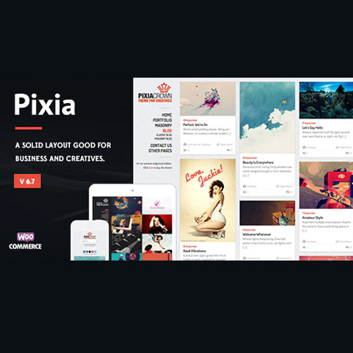 Pixia Showcase WordPress Theme