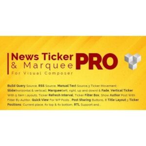 Pro News Ticker Marquee for WPBakery Page Bilder