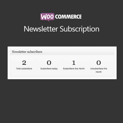 WooCommerce Newsletter Subscription